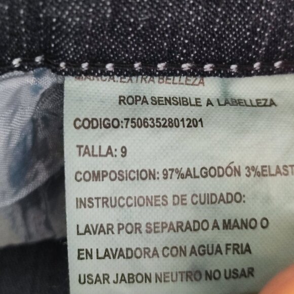 Belleza jeans women's junior size 9 ink blue colour high waist skinny straight - Picture 7 of 14